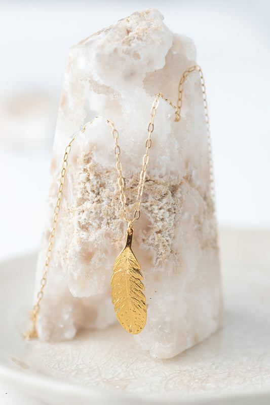 Petite Feather Necklace