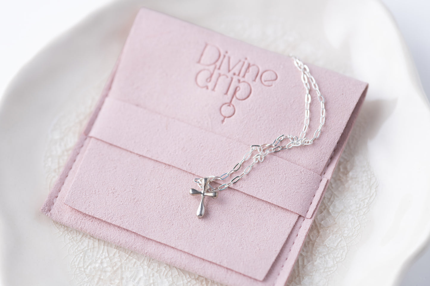 Bubble Cross Necklace