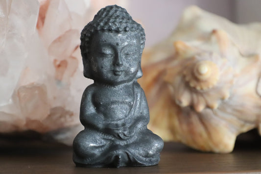 Shungite Buddha Desktop Gemstone