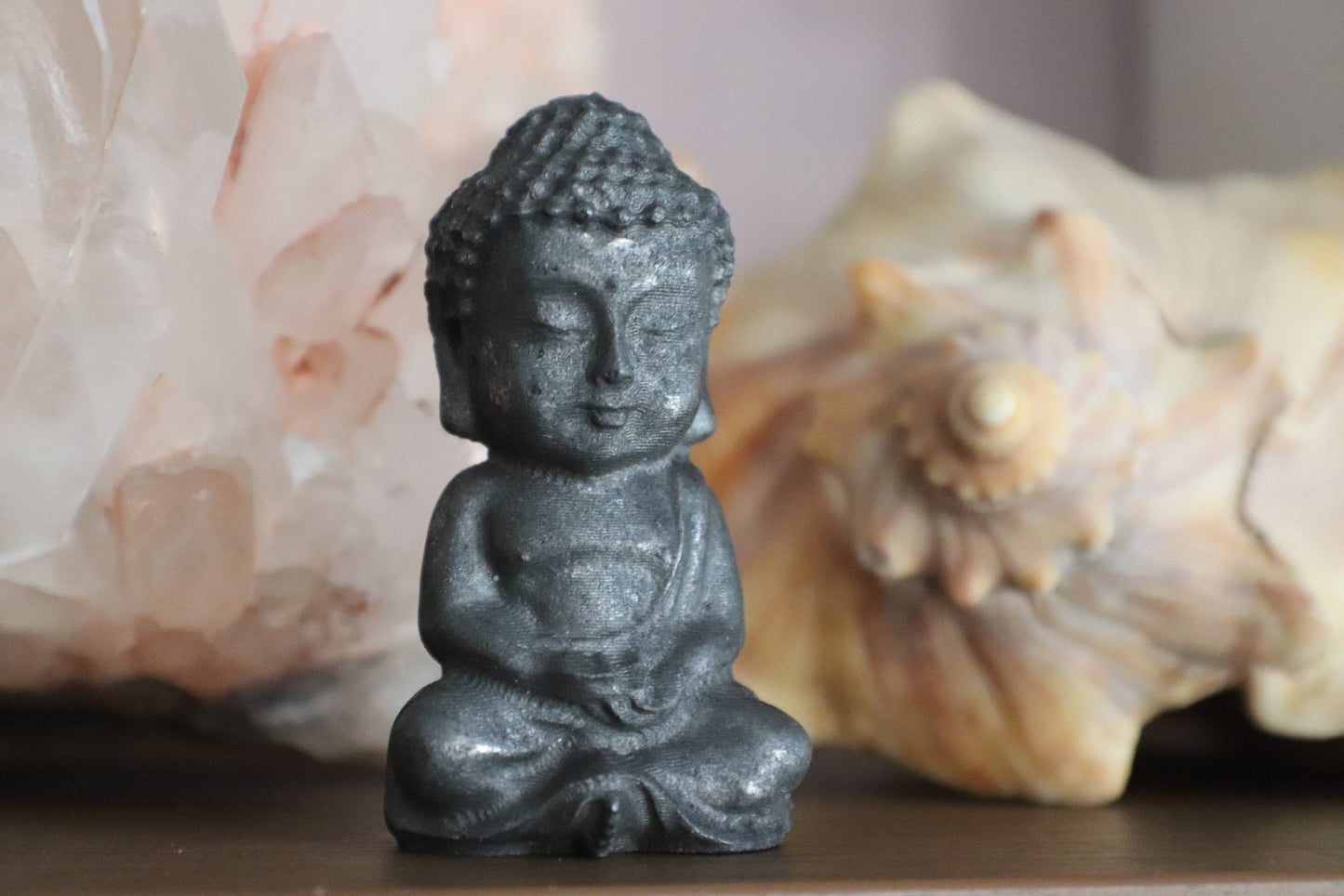 Shungite Buddha Desktop Gemstone