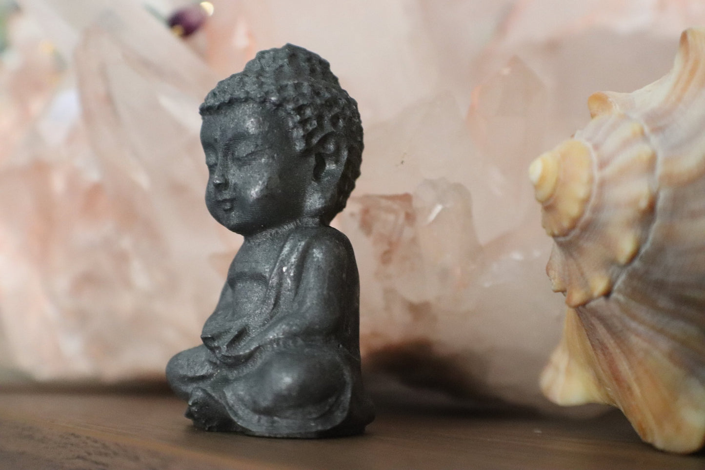 Shungite Buddha Desktop Gemstone