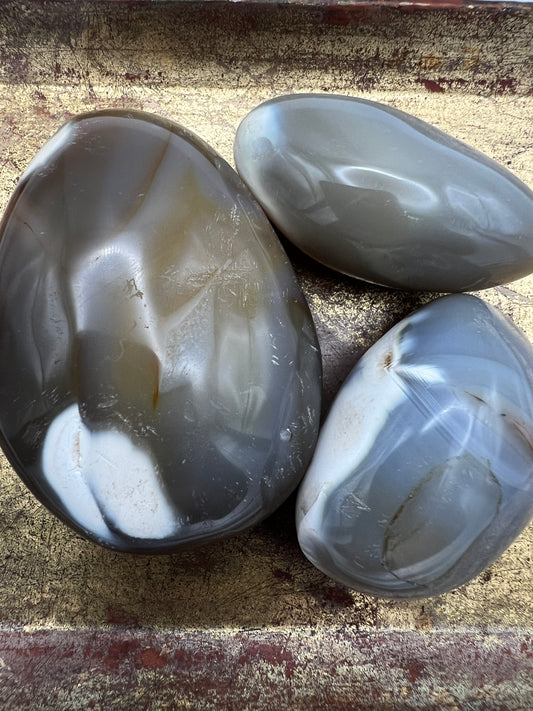 Orca Agate Palm Gemstone