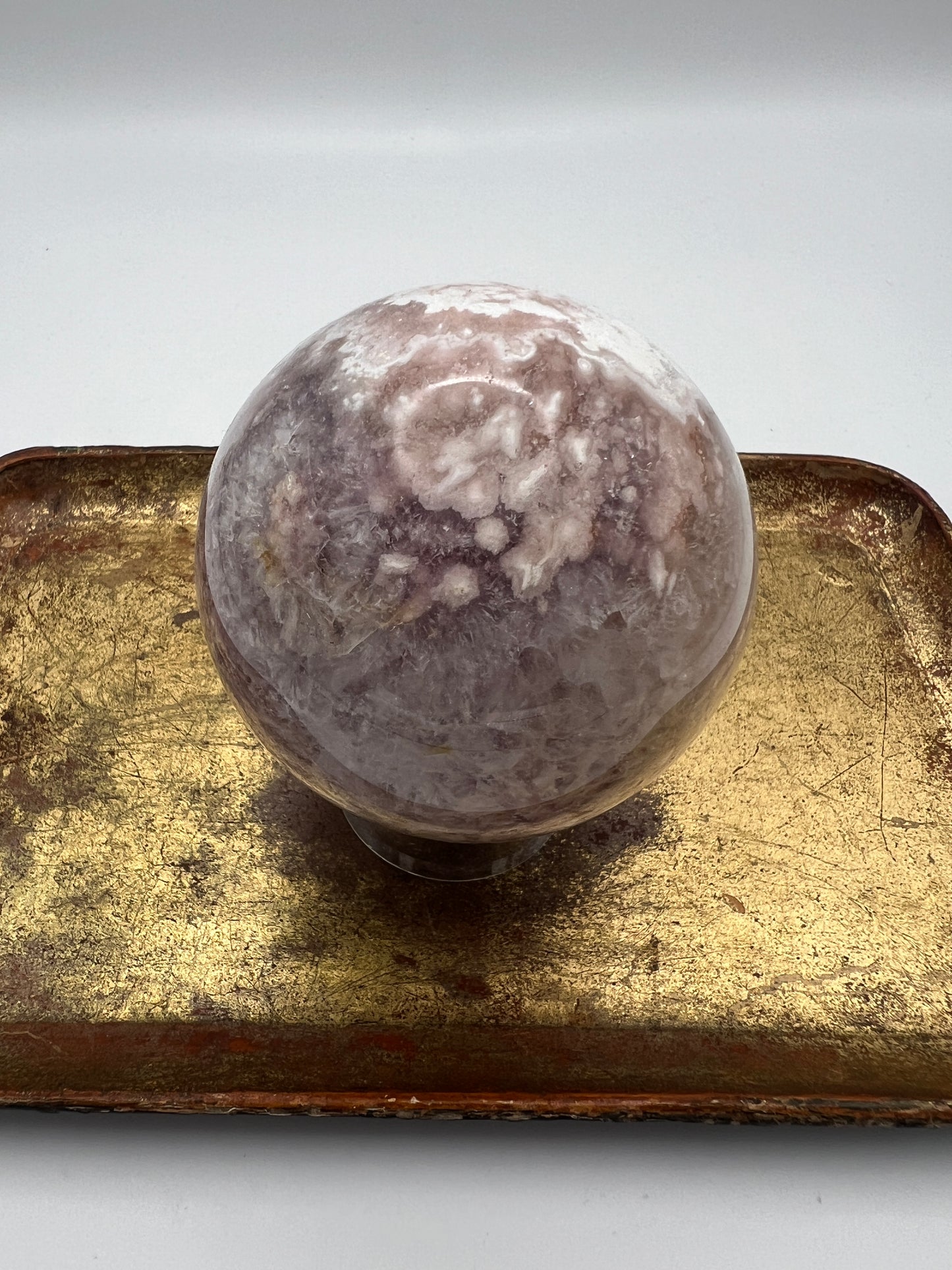 Flower Agate Sphere Gemstone