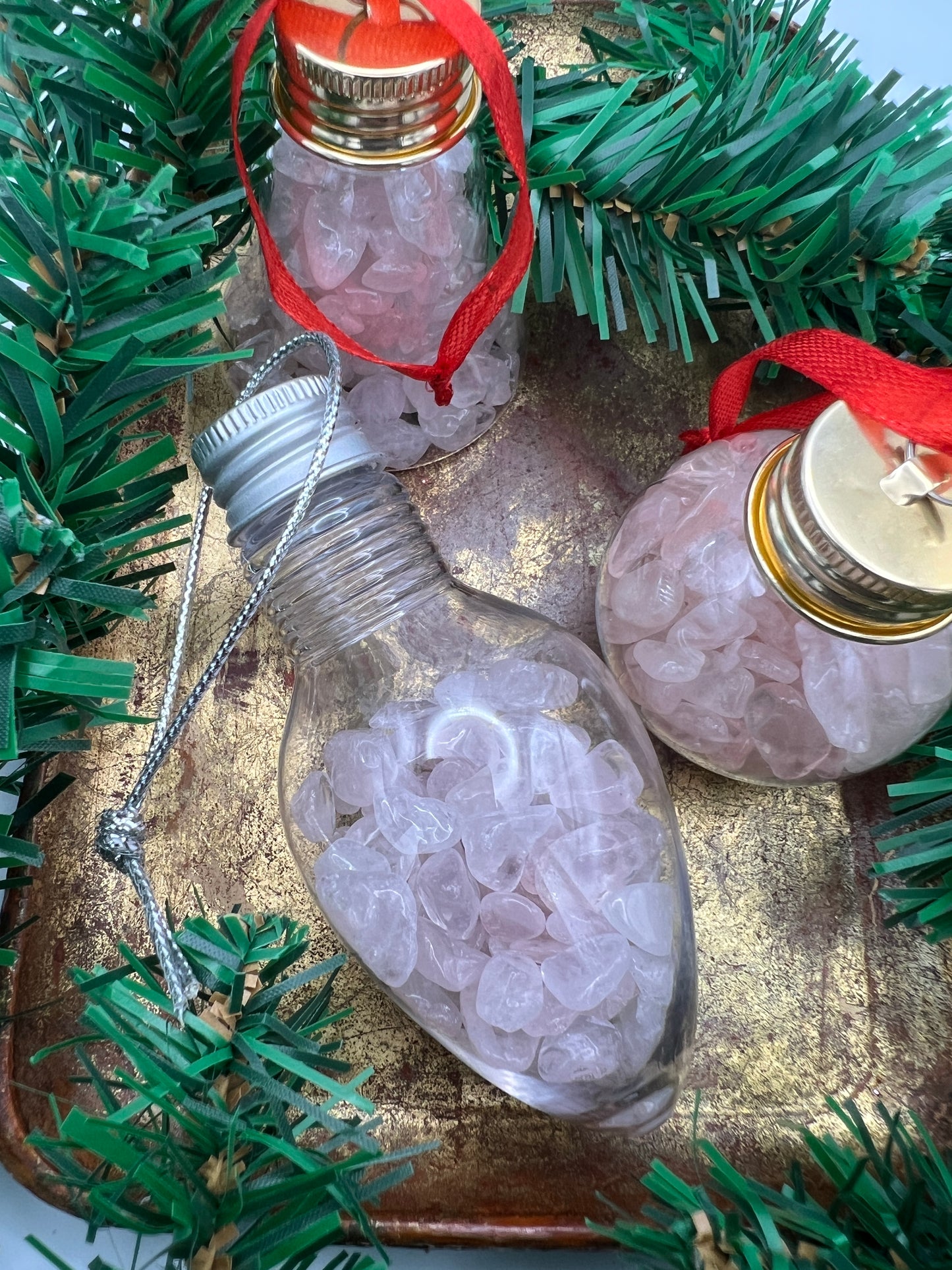 Rose Quartz Ornaments – Heart Chakra Decor