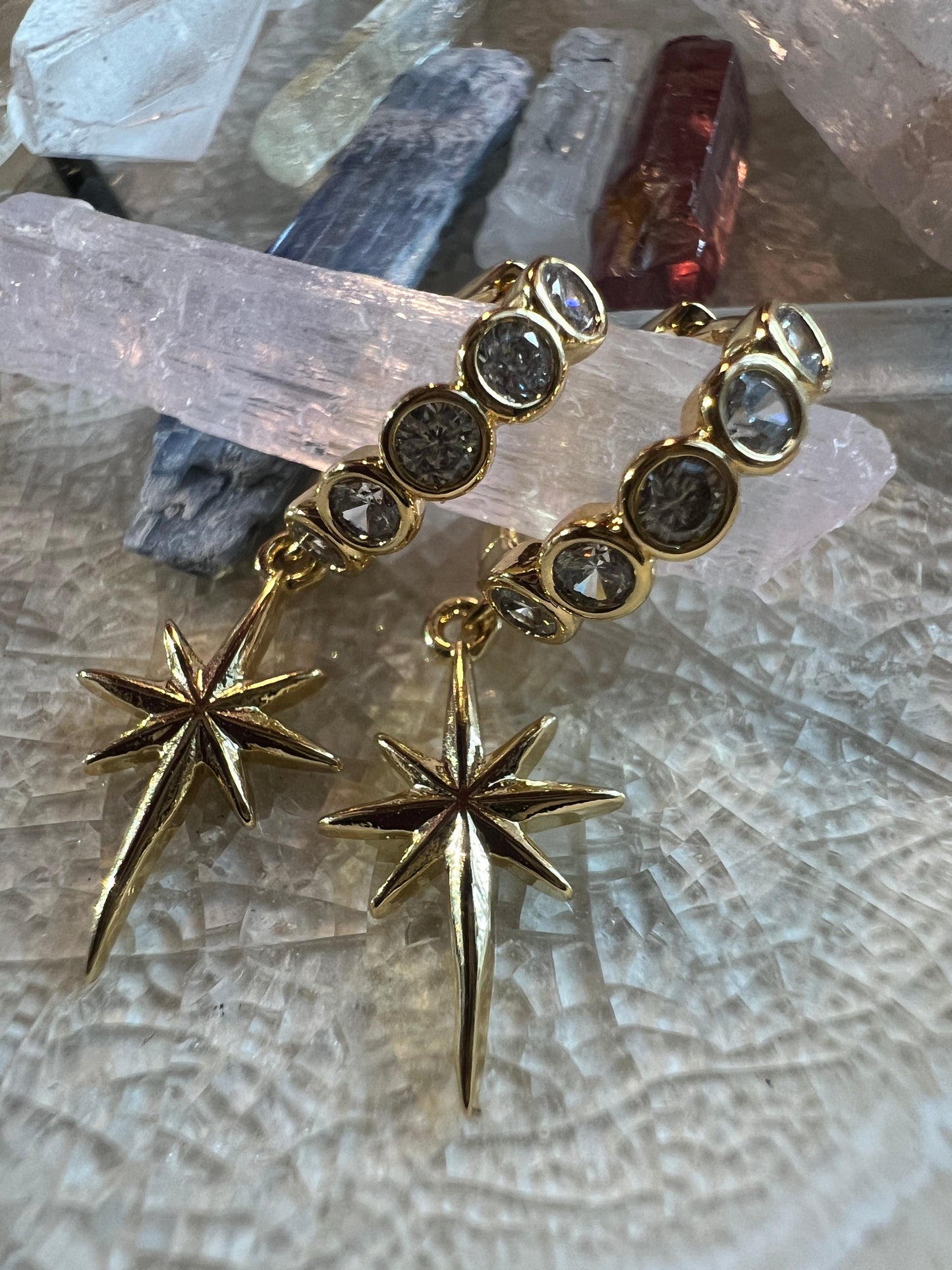 Sparkling North Star Earrings